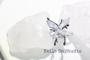 Crystal Butterfly Ring