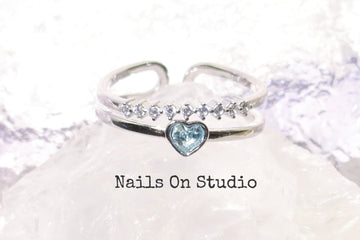 Blue Heart Ring