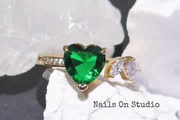 Emerald Heart Ring