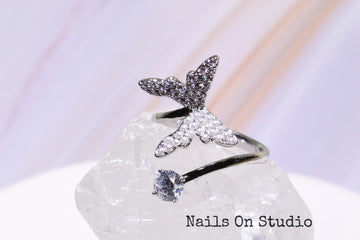 Duo Pearl Butterfly Ring